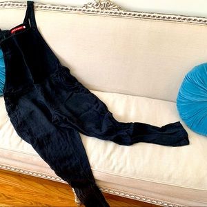 Pyne and Smith No. 10 Black Linen Overalls